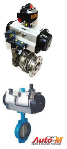 Pneumatic 2Way Ball & Butterfly Actuator