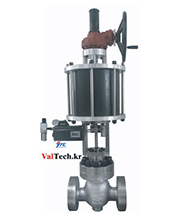 Globe Control Valve Double Acting hand-wheel ANSI