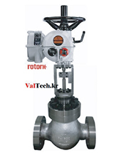 Multi-turn Globe Valve Rotork Electric Actuator ANSI